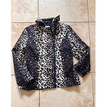 Luii Size Small Zip Up Jacket Leopard Print - Women | Size: S