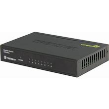 Trendnet 8-Port Gigabit Greennet Switch, Ethernet Network Switch, 8 X 10-100-1000 Mbps Gigabit Ethernet Ports, 16 Gbps Switching Capacity, Metal, Life