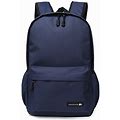 Proetrade Lightweight Canvas Backpack School Bookbag For Student Rucksack Shoulder Bag Fit Laptop Up To 14.1 Inch (Blue)