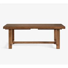 Reed Extending Dining Table, Antique Umber, 83" - 115"L | Pottery Barn