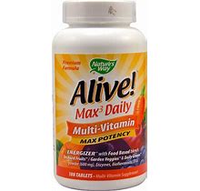 Nature's Way Alive! Max3 Potency Adult Complete Multivitamin - B-Vitamins And Iron 180 Tablets