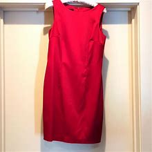 Agb Dresses | Red Satin Dress Sheath | Color: Red | Size: 6