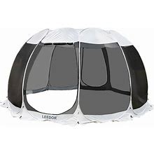 Alvantor Pop Up Screen Tent Camping Tent Canopy Gazebo 15'X15', Grey, 15x15 ft
