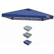 10X10 Pop Up Canopy Replacement Top Cover With Air Vent For Straight Navy Blue