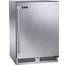 Perlick HP24FS-4-R 24 Inch Wide 5.2 Cu. Ft. Capacity Upright Compact Freezer With Right Hinge Stainless Steel Refrigeration Appliances Freezers