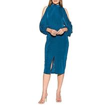 Alexia Admor Women's Cold Shoulder Jersey Dress - Teal - Size M