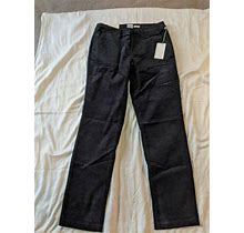 A Day Women's 6 Black Casual Slim Velour Feel Stretch Pants