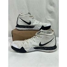Nike Shoes | Nike Kyrie 4 Shoes Av2296-100 Men's Size 12 Basketball Athletic White Black | Color: Black/White | Size: 12