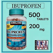 Ibuprofen, 500 Tablets, 200 Mg, Kirkland Signature, Advil, Generic, Ibuprofen