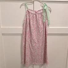 Lilly Pulitzer Dresses | Lilly Pulitzer - Jersey Cotton Sun Dress - Girls Large | Color: Green/Pink | Size: Lg