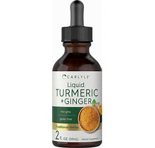 Liquid Turmeric And Ginger | 2 Fl Oz | With Black Pepper | Vegan | By Carlyle
