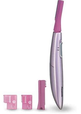 Panasonic Womens Facial Hair Remover And Eyebrow Trimmer With Pivoting Head, Includes 2 Gentle Blades For Brow And Face And 2 Eyebrow Trim