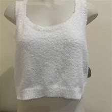 Forever 21 Tops | Crop Top Plush Cloth | Color: White | Size: Xxl