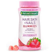 Nature's Bounty Vitamin Biotin Optimal Solutions Hair, Skin And Nails Gummies, 200 Count