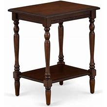 Homestock Night Stand For Bedroom With Open Storage Shelf Wood Side Table For Small Spaces, Stable And Durable Constructed Boldly Bohemian Mahogany Fi