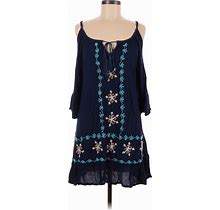 ACE Fashion Casual Dress: Blue Stars Dresses - Women's Size Medium