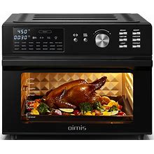 OIMIS Air Fryer Toaster Oven, 32QT Toaster Oven 21-In-1 Extra Large Countertop Convection Rotisserie Oven Patented Dual Air Duct System With 6