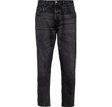 Prada Five-Pocket Denim Jeans, Men, Black, Size 33