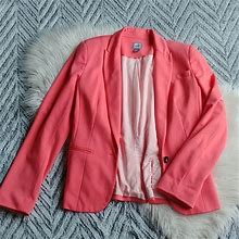 Jcpenney Jackets & Coats | Jcp Coral Stretch Knit Jacket | Color: Orange | Size: S