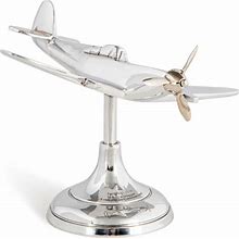 Spitfire Travel Model, Silver, Figurines, By Authentic Models