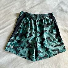 Under Armour Shorts | Men's Under Armour Launch Sw Printed Shorts | Color: Black/Green | Size: L