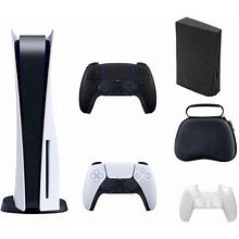 Playstation 5 Gaming Console Disc Edition With Accessories Controller - Black