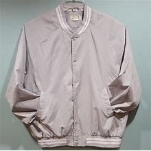 Vintage Haband Duke Snap Button Windbreaker Jacket Mens Sz 2XL Polyester Retro