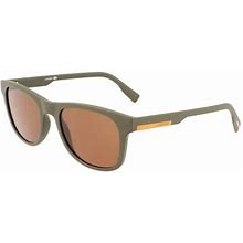 Lacoste Sunglasses L969S 317 Matte Khaki 54mm Unisex Plastic Green