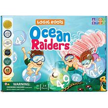 Logic Roots Ocean Raiders Number Sequencing & Addition Game - Fun Math Board Game And STEM Toy For 5-7 Year Olds, Perfect Educational Gift For Kids