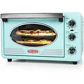 Retro Series 12-Slice Aqua Convection Toaster Oven With Built-In Timer