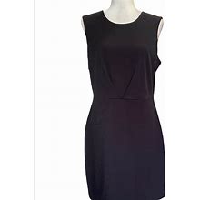 A New Day Dresses | A New Day Black Shift Dress Sleeveless Lined Back Zip Size 12 Nwt | Color: Black | Size: 12