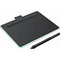 Wacom Intuos Wireless Graphics Drawing Tablet For Mac, PC, Chromebook & Android (Medium) With Software Included - Black With Pistachio Accent (