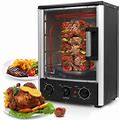 Nutrichef Upgraded Multi-Function Rotisserie Oven - Vertical Countertop Oven With Bake, Turkey Thanksgiving, Broil Roasting Kebab Rack With