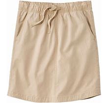 Women's Lakewashed Pull-On Skirt, Mid-Rise Boulder 10, Cotton | L.L.Bean