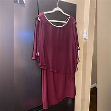 Msk Dresses | Burgundy Msk Dress | Color: Red | Size: Xl
