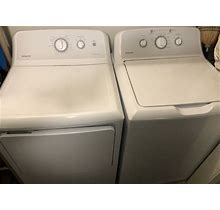 BOTH Hotpoint 3.8 Cu. Ft. Top Load Washer & Hotpoint 6.2 Cu. Ft. Electric Dryer