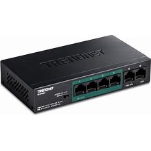 Trendnet 6-Port Unmanaged Fast Ethernet Long Range Poe+ Switch, 4 X Poe+ Ports, 2 X Fast Ethernet Ports, DIP Switch Extends Poe+ 250m (820 Ft.) At