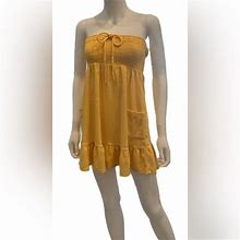 Forever 21 Dresses | Twenty One Terry Cloth Mini Dress | Color: Yellow | Size: M