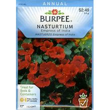 Burpee 49544 Nasturtium Empress Of India Seed Packet
