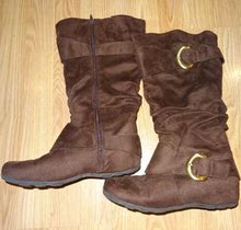 Women's Size 9W Dark Brown Boots By Journee Collection