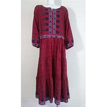 Reborn Dresses | Boho Hippie Tent Caftan Dress Reborn India 70S | Color: Purple/Red | Size: 1X