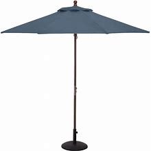 9' Round Market Umbrella Canopy Replacement - Sunbrella(R) Sapphire At Pottery Barn - Outdoor - Outdoor Umbrellas