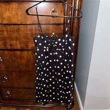 Betsey Johnson Dresses | Betsey Johnson Polkadot Babydoll Dress | Color: Black/Pink | Size: 2