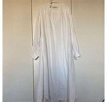 Ten Ron Herman Kaftan Dress Shirt Dress White Size M Used Shipped