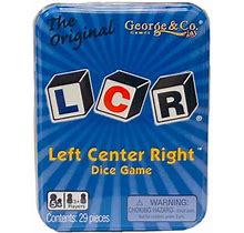 The Original Lcr Left Center Right Dice Game - Blue Tin