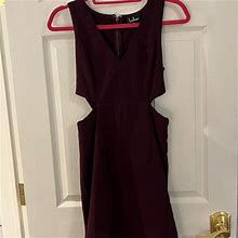 Lulu's Dresses | Dark Purple Shift Dress With Side Cut Outs | Color: Purple | Size: S