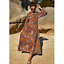 Bohemia Women Floral Printed Long Dress Casual Party Holiday Beach