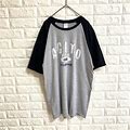 A1277 Gildan Raglan T-Shirt Old Clothes English Letters Xl From Japan