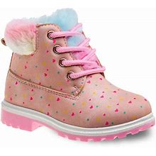 Beverly Hills Polo Toddler Girls' Faux Fur Ankle Boots, Toddler Girl's, Size: 8 T, Pink