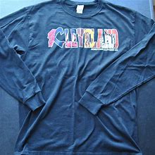 Jerzees Shirts | Cleveland Hometown Clothing Co. Jerzees Black Long Sleeve Shirt Large | Color: Black | Size: L